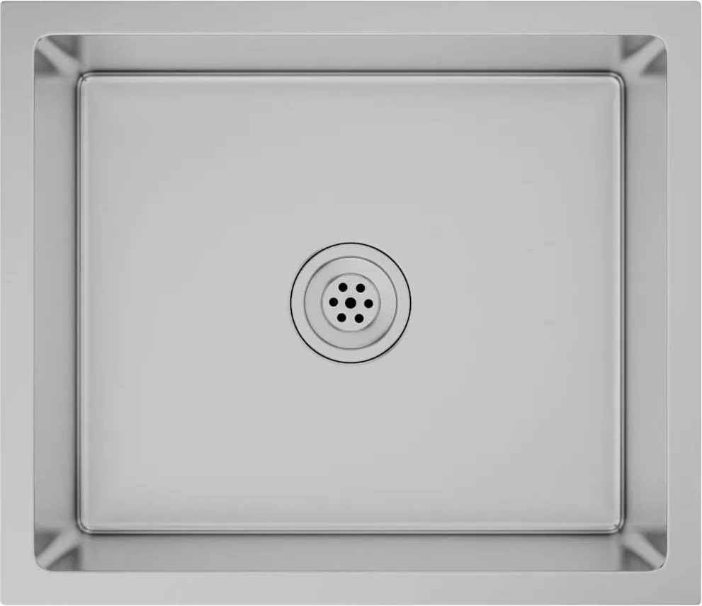 vidaXL Chiuvetă de bucătărie lucrată manual, oțel inoxidabil