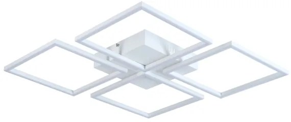 Lustră LED aplicată dimabilă 4xLED/16,25W/230V pătrată albă Top Light + telecomandă