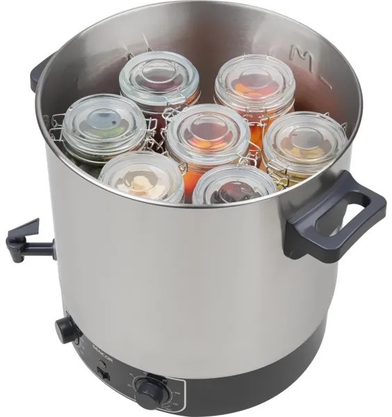 Sencor - Oală pentru conservare 27 l, 1800 W/230 V, inox/gri