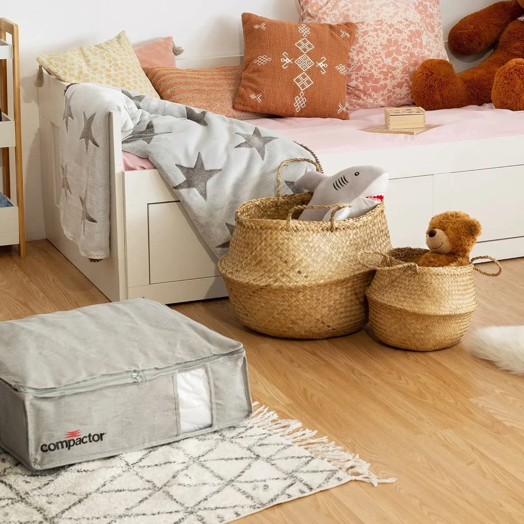 Coș de depozitare Compactor tricotat din iarbă demare Belly, 35 x 32 cm, natural, M