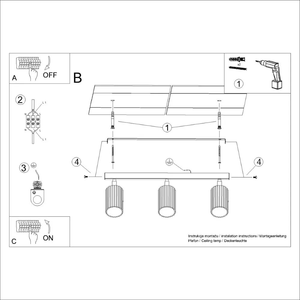 Spot cărămiziu 6,5x45 cm Gleam – Sollux