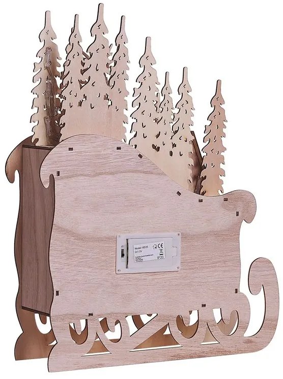 Decor de exterior sanie și calendar Impza (lemn deschis). 1080398