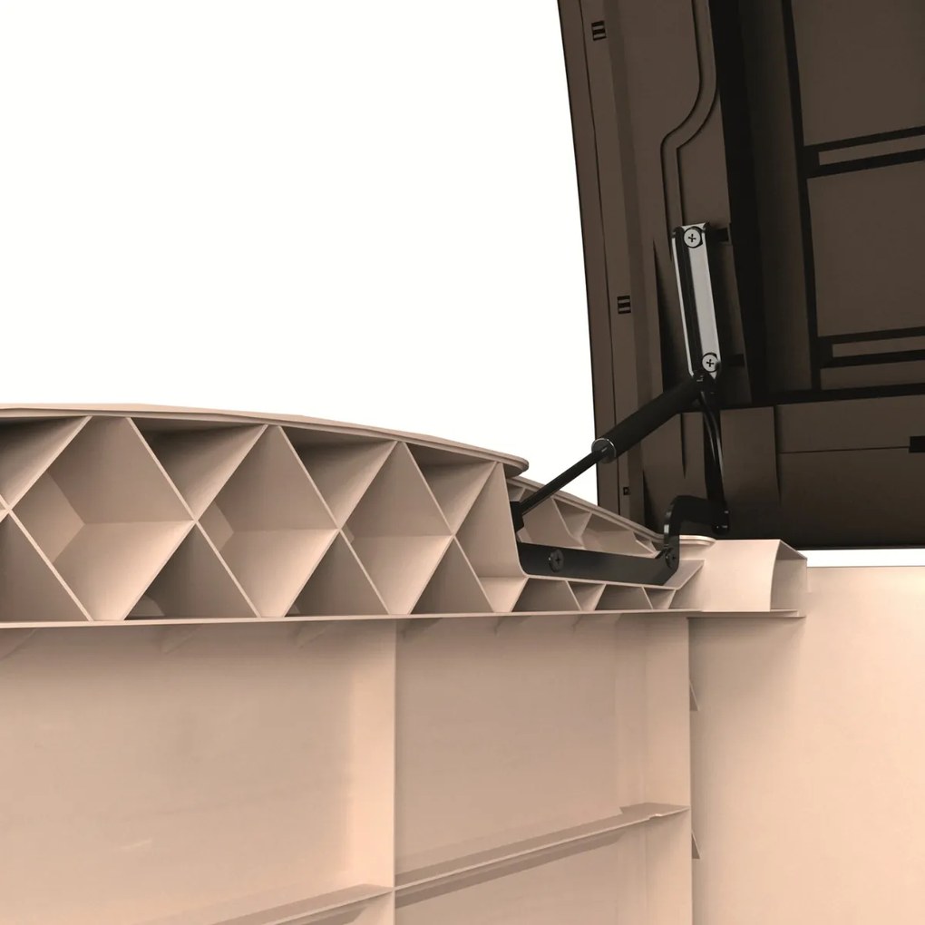 Keter cutie de depozitare pentru grădină Store It Out ARC, 146 x 82 x 120 cm, bej