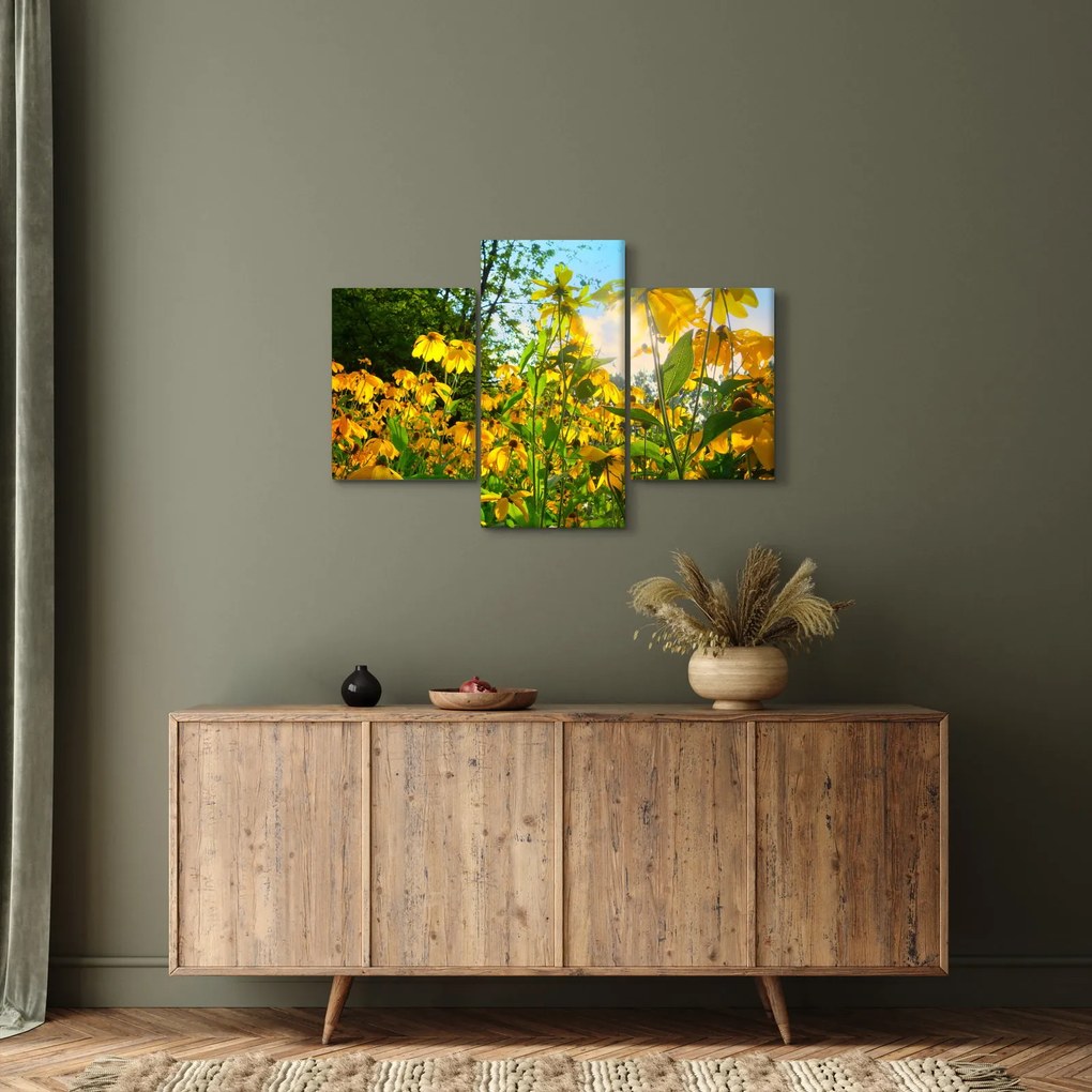 Tablou - Flori galbene (90x60 cm)