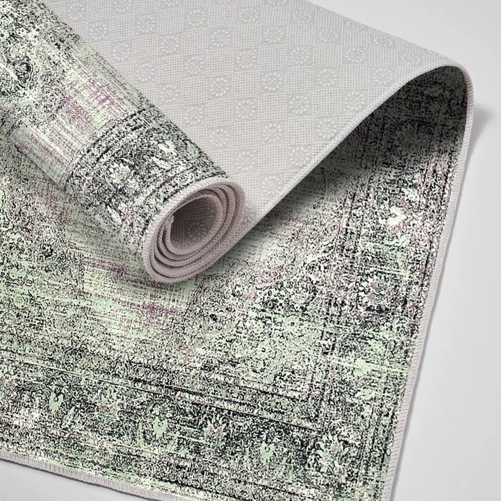 Covorașe de baie verzi-gri 2 buc. 60x100 cm – Foutastic