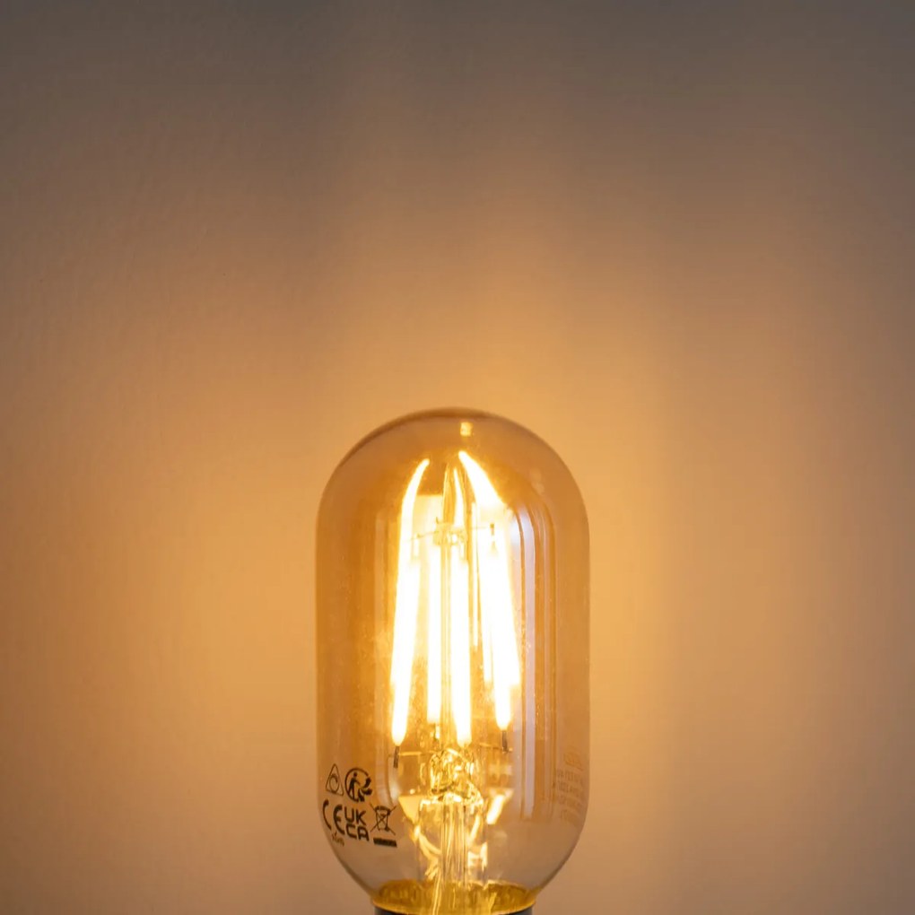 Set 5 becuri Bec LED E27 reglabil auriu T45 4W 300 lm 2200K