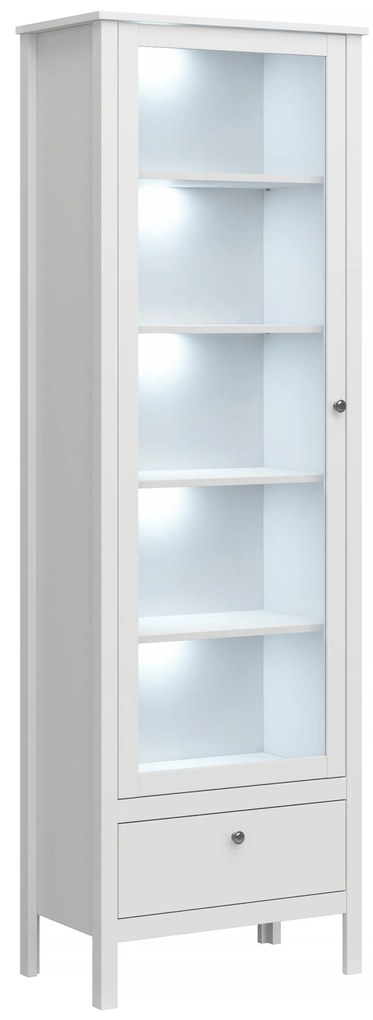 Vitrină Olna 1W1S (alb). 1053153