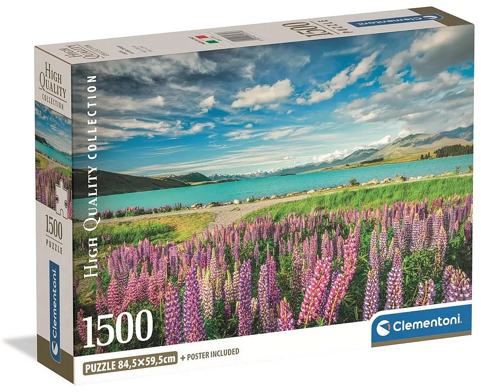 Orașe Lake Tekapo Puzzle Noua Zeelandă 1500 de piese Clementoni