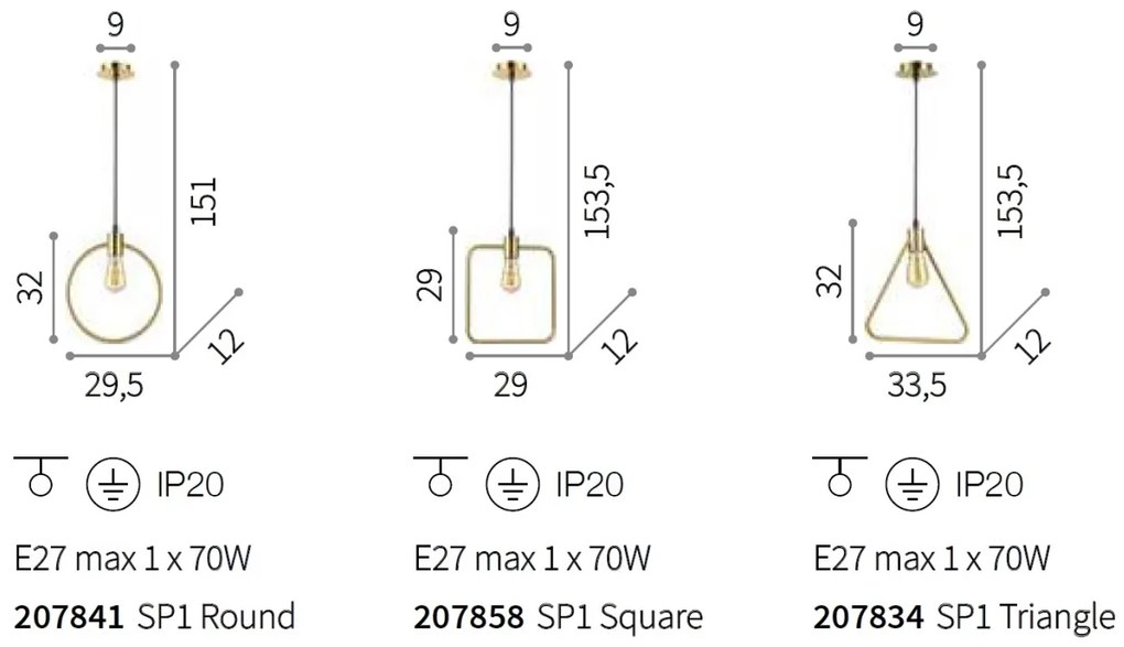 Pendul design modern minimalist ABC SP1 ROUND 207841