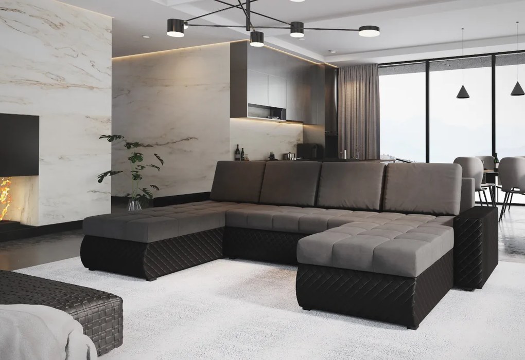 Expedo Colțar extensibil în formă de U AMPER, 329x85x148, microfazate 27/dolaro 8
