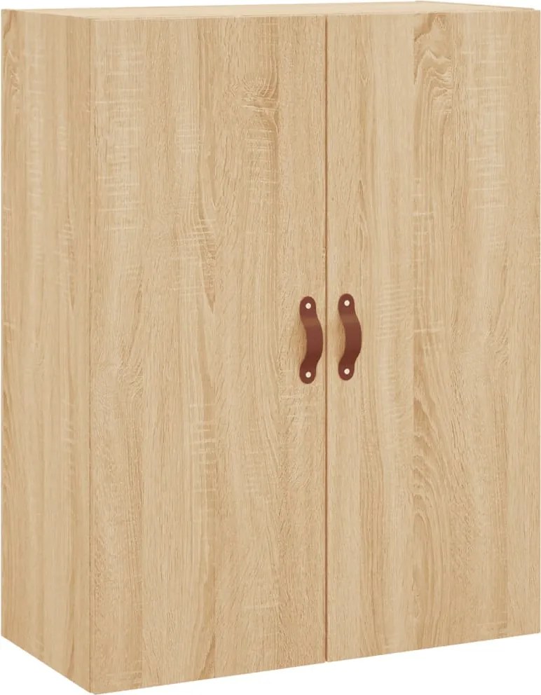 vidaXL Dulap TV montat pe perete, stejar sonoma, 69,5x34x90 cm