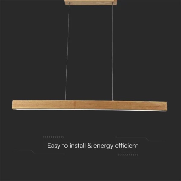 Lustră LED pe cablu LED/12W/230V 4000K maro