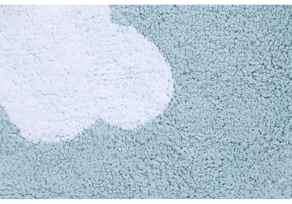 Covor pentru copii albastru deschis lavabil/țesut manual din bumbac 70x100 cm Mini Dream – Lorena Canals