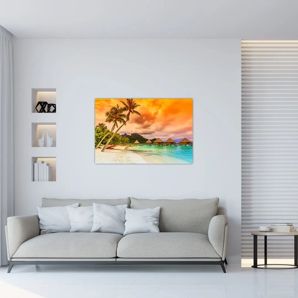 Tablou - Insula Bora Bora (90x60 cm)