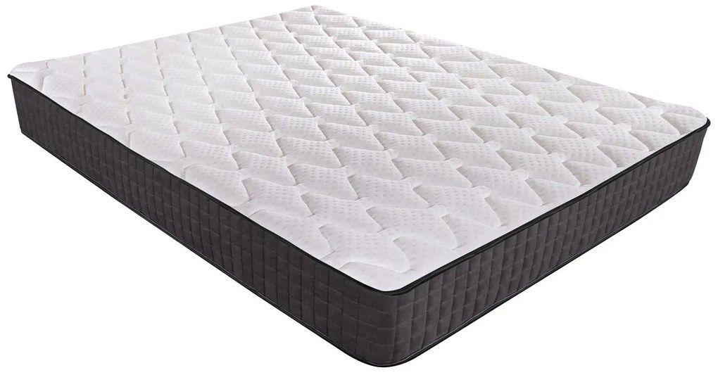 Saltea ortopedica STAR, 120x190x25 cm, 4 cm spuma Memory, 7 zone de confort, hipoalergenica, reversibila, medie/ferma