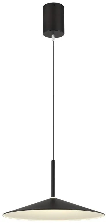 Lustra suspendata LED metal negru LAMPONE