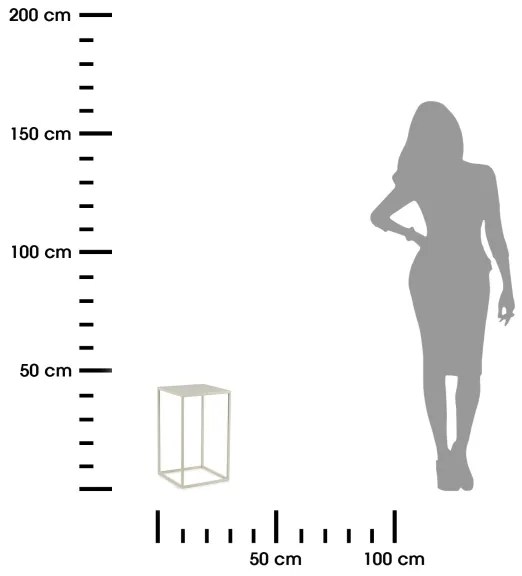 Suport de flori 40x24 cm crem