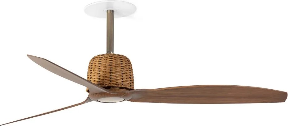 Ventilator incastrat tavan cu telecomanda WEAVER M gold/walnut