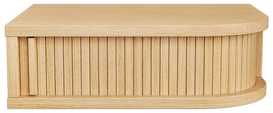 Noptieră în culoare naturală cu aspect de lemn de stejar Farsta – Woodman