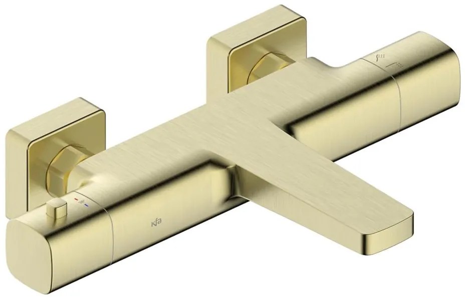 Baterie termostatică pentru cadă KFA Armatura MALAGA 5754-010-31, finisaj auriu periat