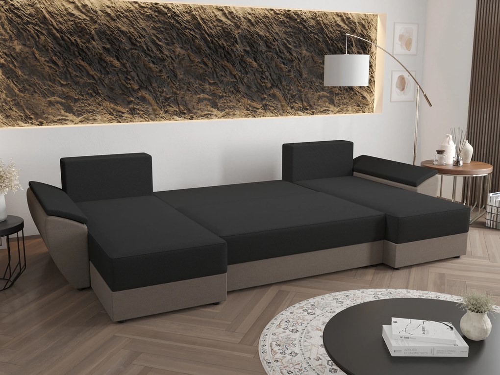 Colțar în formă de U Radiant U2 (Negru + Gri închis). 1057522
