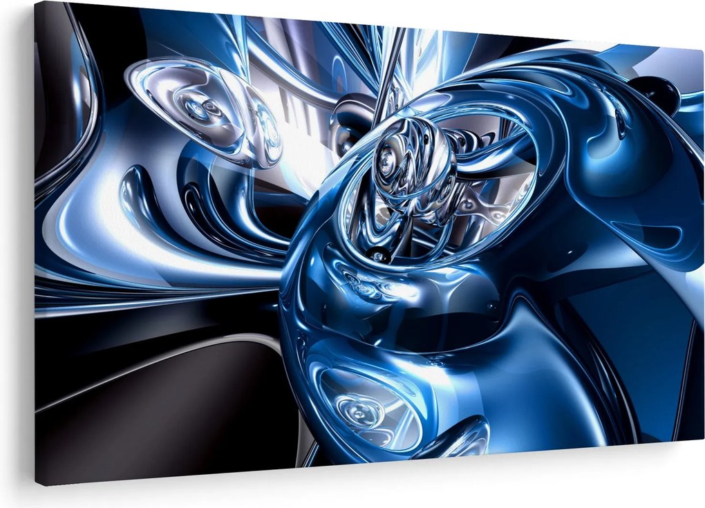 Tablou cu abstracție - cercuri (90x60 cm)
