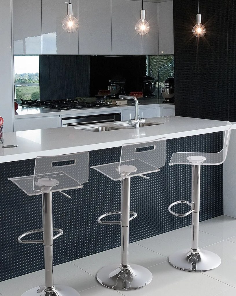 Set scaune tip bar 2buc. Mento (transparent). 1010054