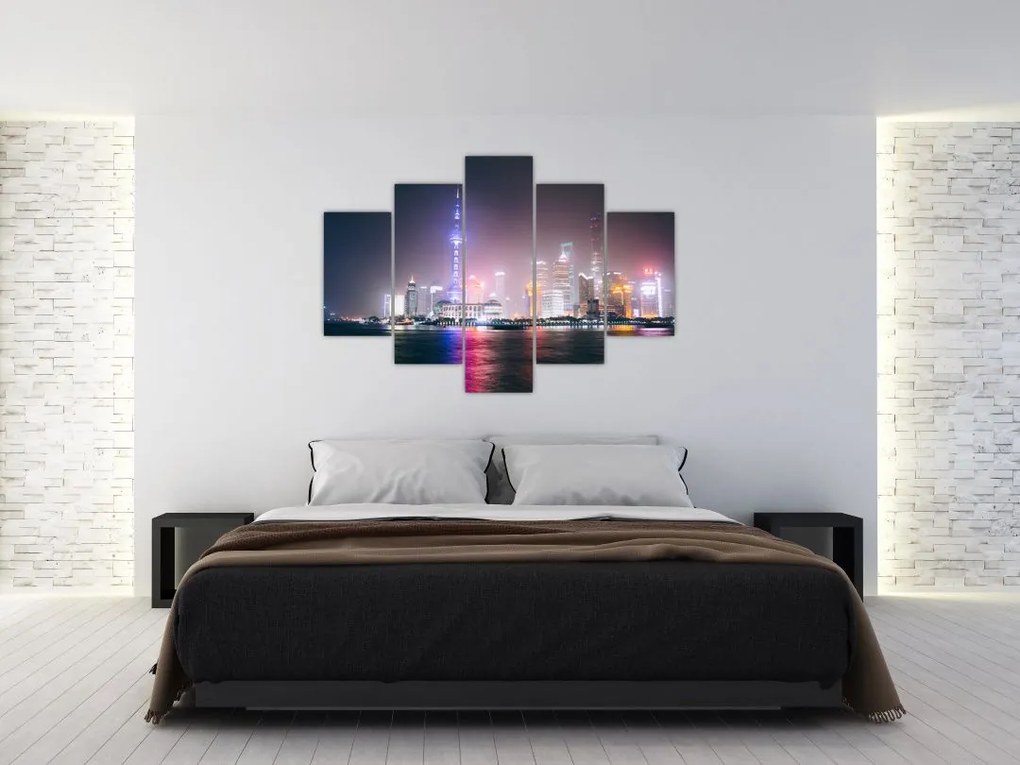 Tabloul Shangai nocturn (150x105 cm)