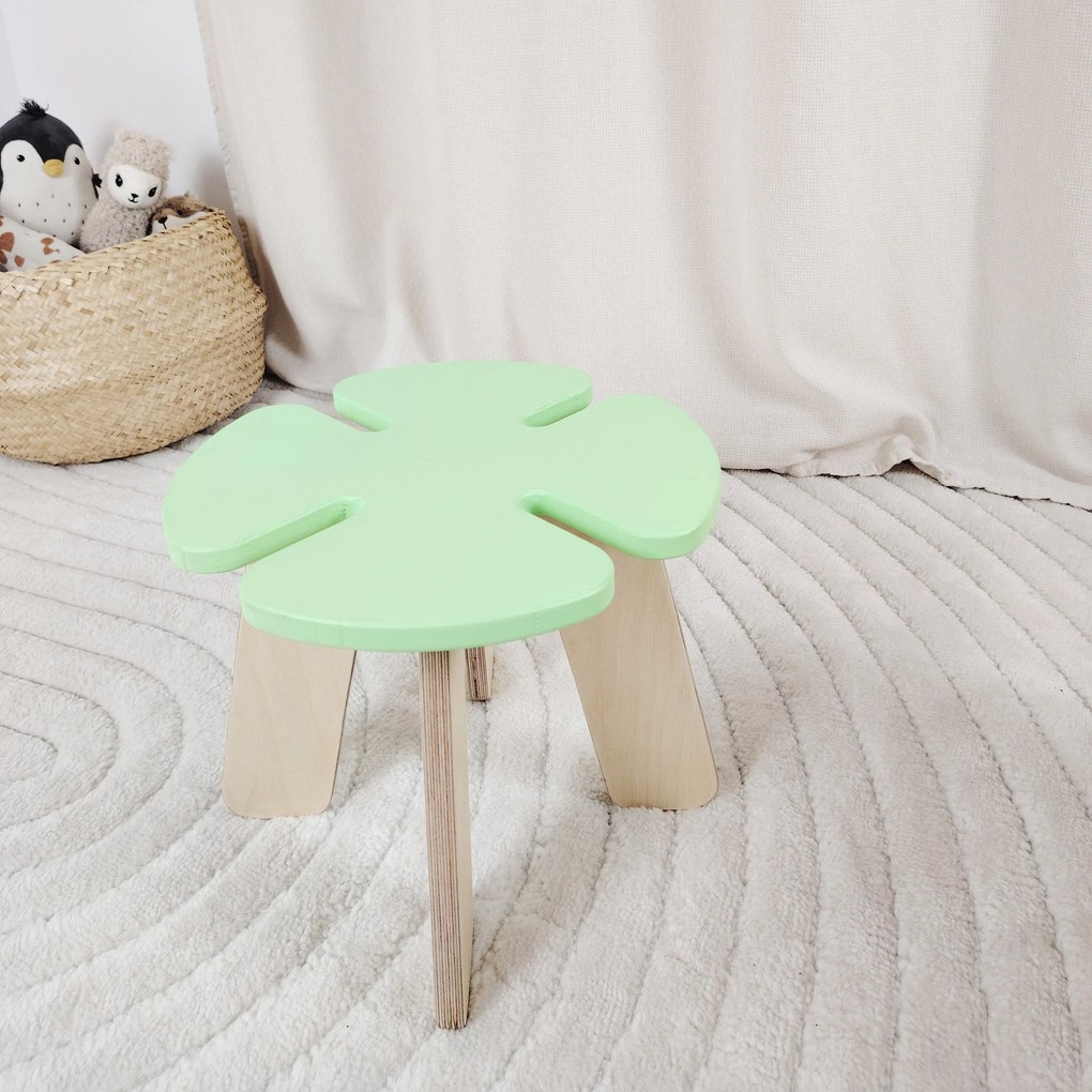 Taburet pentru copii LEAF Pink