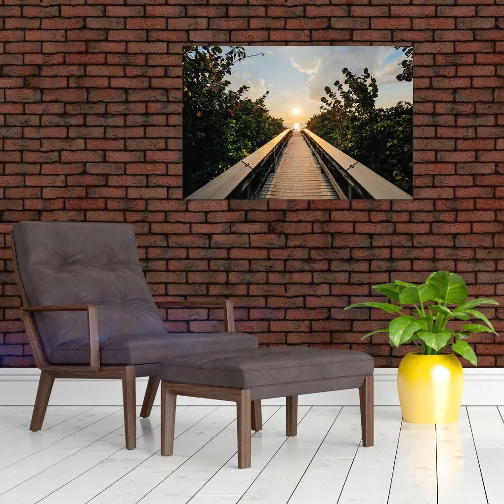 Tablou - drum spre soare (90x60 cm)