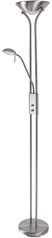 Brilagi - Lampă de podea cu dimmer SCARLETT 1xR7s/230W/230V+1xG9/40W crom mat