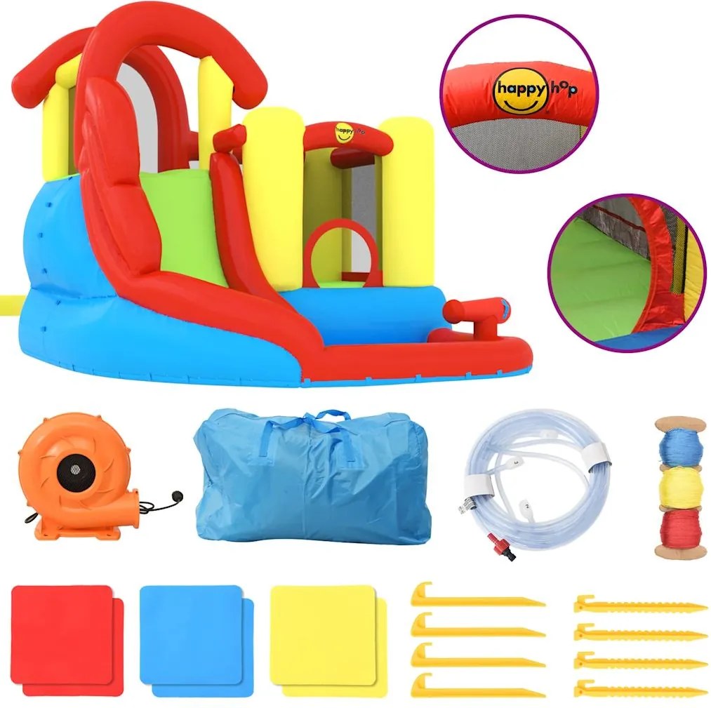 Happy Hop Castel gonflabil cu tobogan și piscină, 280x319x211 cm