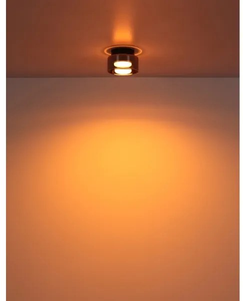 Plafonieră LED Globo 16055DS HIGGINS 1xGX53/6W/230V d. 13 cm negru