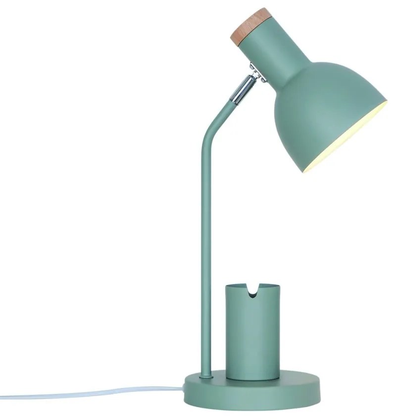 Lampa de birou camera copii cu suport telefon si pixuri, Devone verde