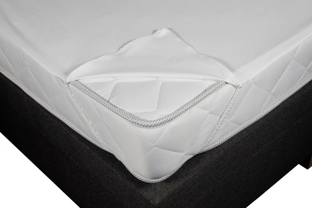 Protectie saltea impermeabila, microfibra, 140x200 cm, alb
