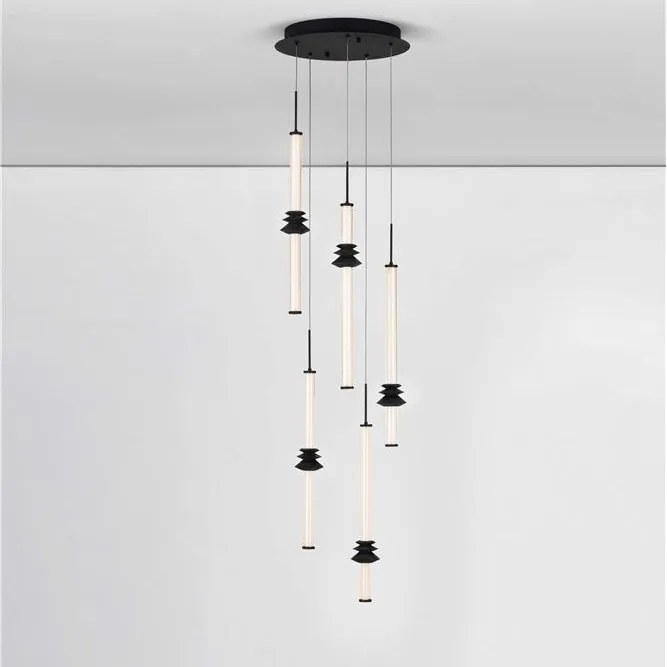 Lustra cu 5 pendule LED design modern ATMOSFERA