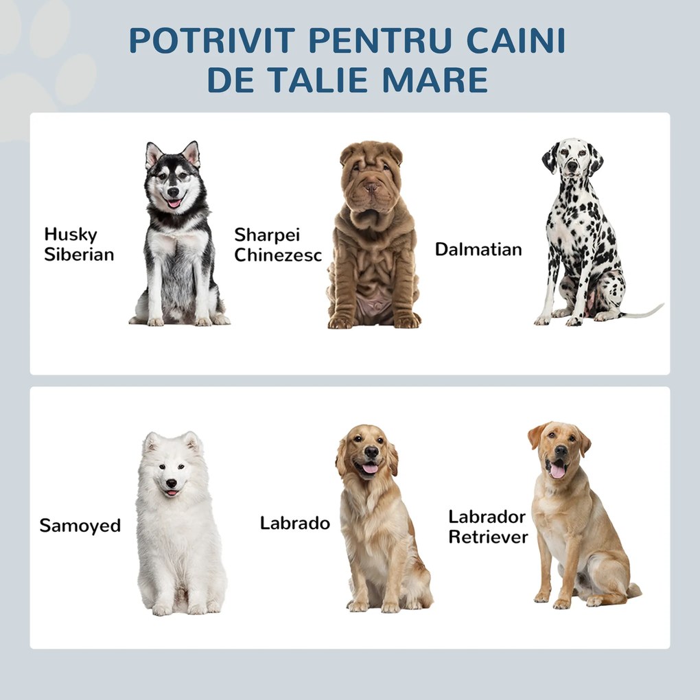 PawHut Boluri Înălțate pentru Câini din Lemn cu Sertar pentru Obiecte, 60x30x36 cm, Negru | Aosom Romania