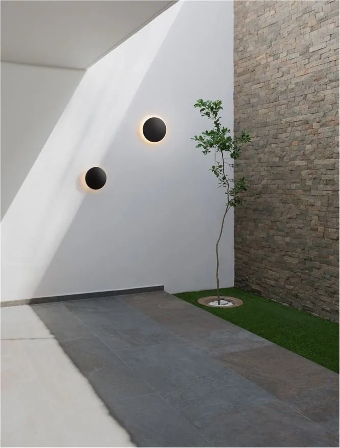 Aplica LED ambientala iluminat exterior IP65 COPPER D-13,5cm