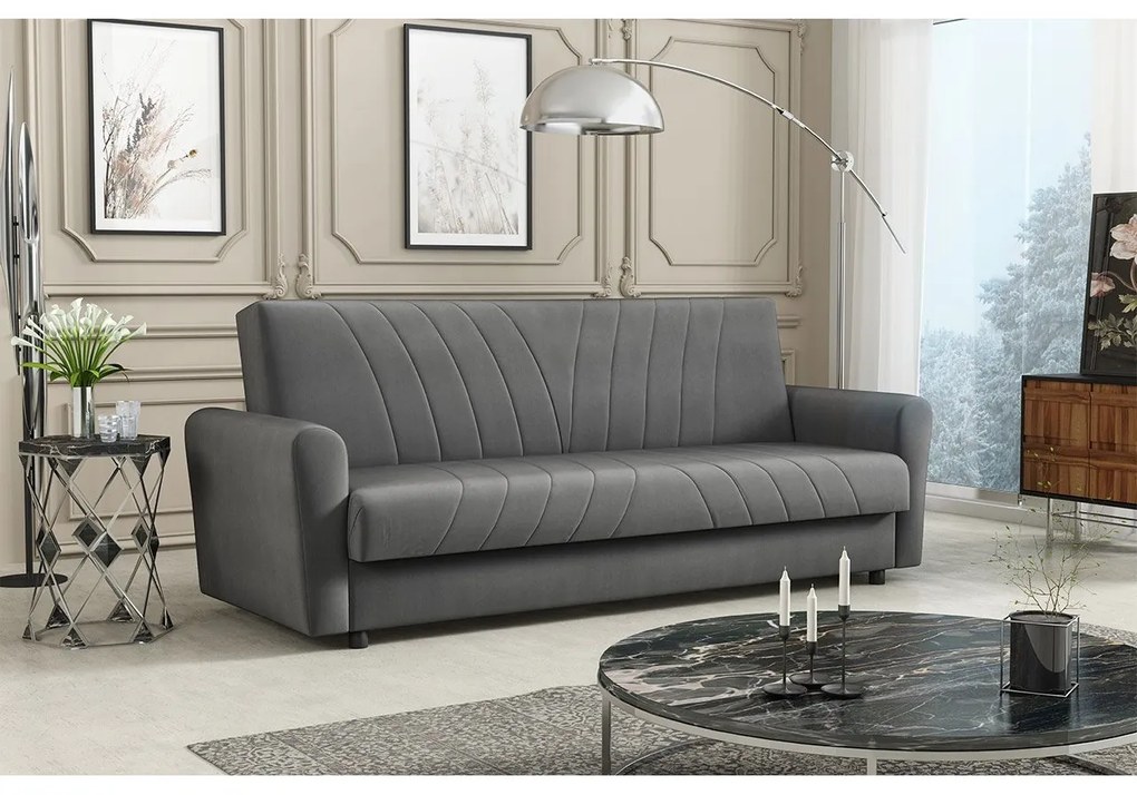 Canapea extensibilă Bamaku (gri) (cu sp. depozitare). Promo -17%. 1070282