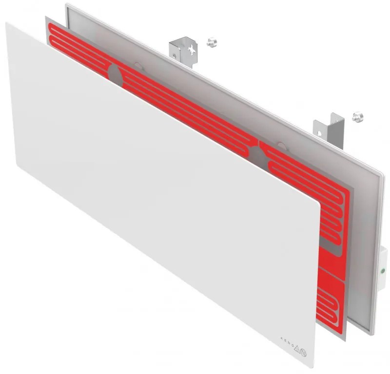 Convector electric AENO AGH0001S, 700W, 30 m2, Afisaj LED, Aplicatie mobila, Ultra subtire, Wi-Fi, Alb