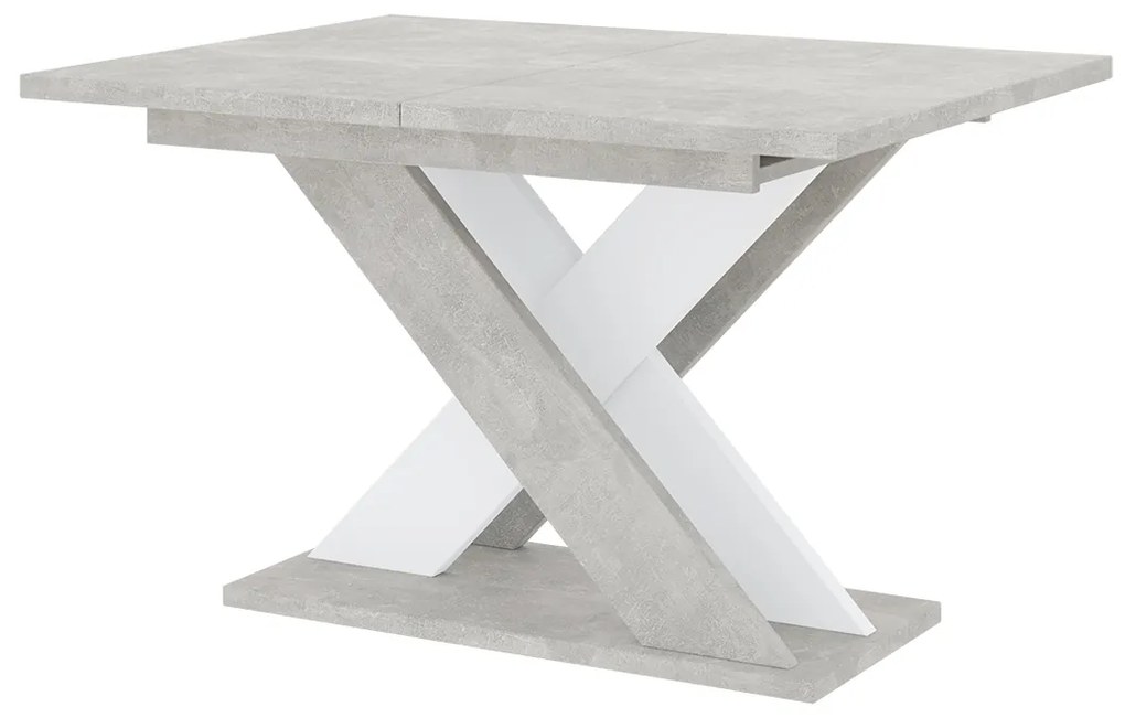 Masă de sufragerie Xalin (gri deschis + Alb) (pentru 4 până la 6 persoane). 1055283