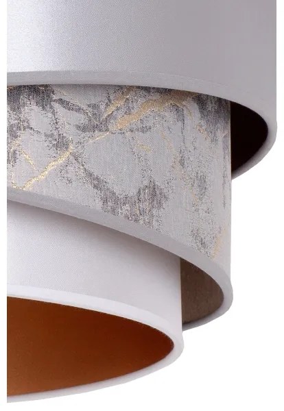 Lustră pe cablu Duolla KOBO 1xE27/15W/230V d. 45 cm argintiu/auriu