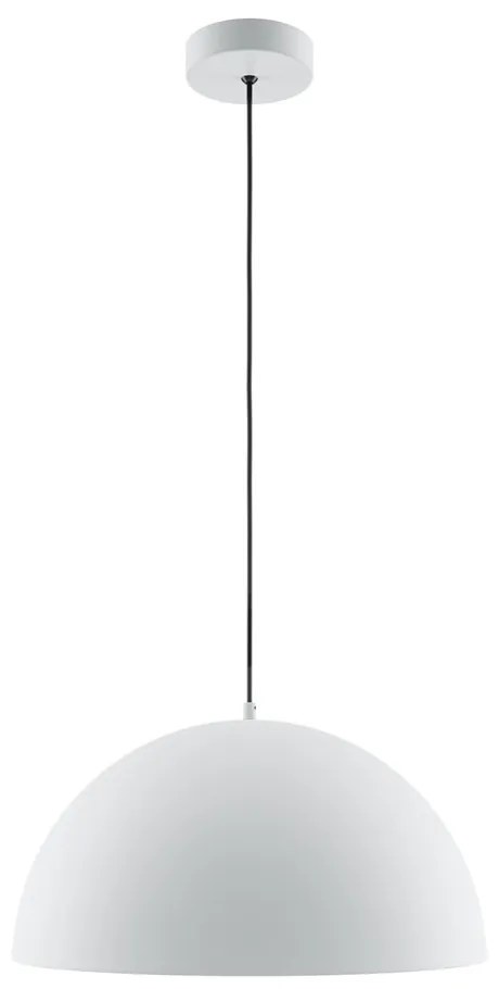 Lustra/Pendul metalic Basic D-35cm alb