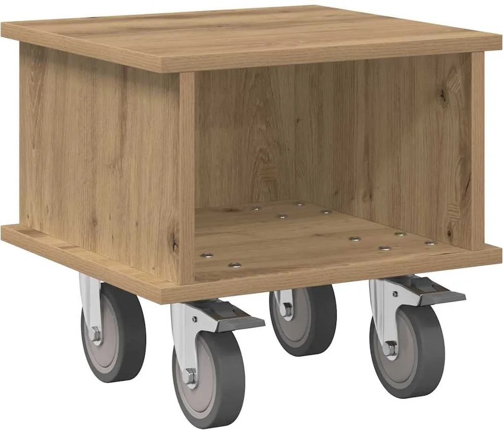 vidaXL Support TV Stejar Artizanal 37 x 35 x 35 cm Lemn compozit