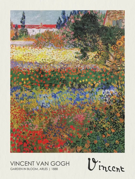 Reproducere Garden in Bloom, Arles (1888), Vincent van Gogh