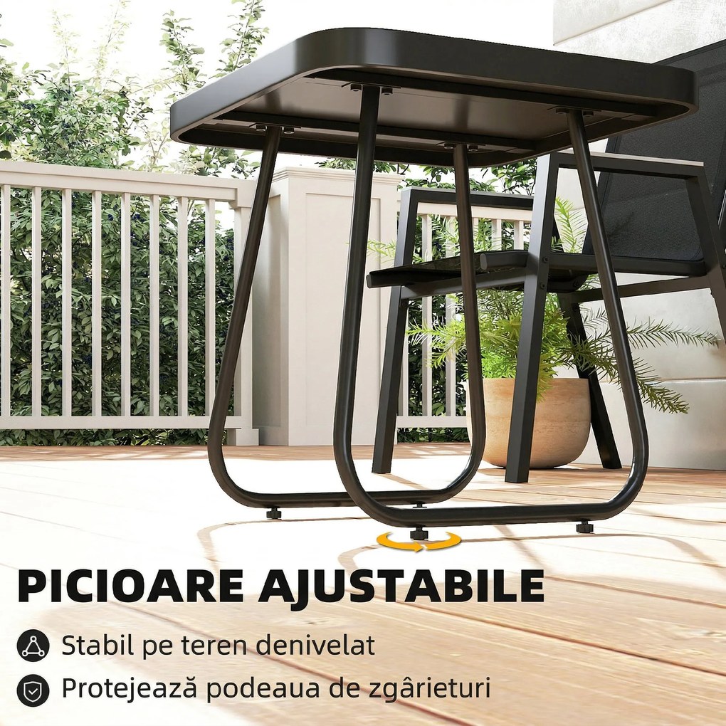 Outsunny set bistro terasă elegant | Aosom Romania