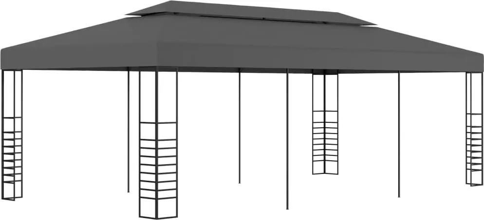 vidaXL Pavilion marchiză, antracit, 3 x 6 m
