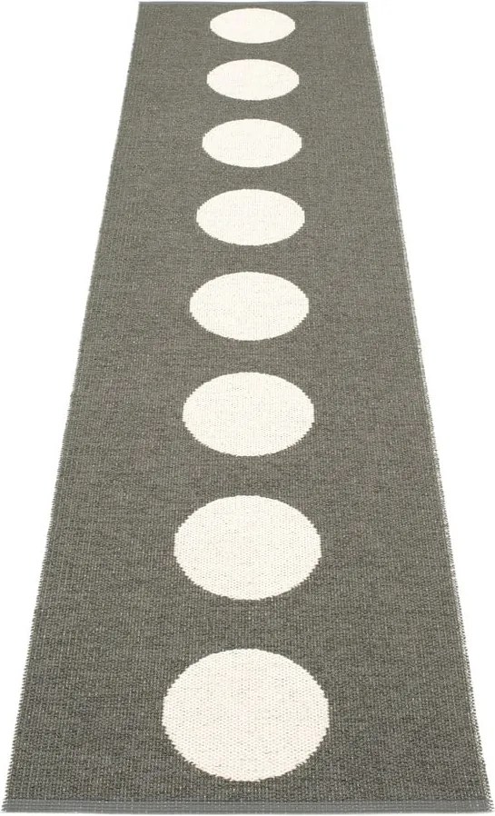 Covor tip traversă pentru interior și exterior gri închis 70x300 cm Vera Charcoal – Pappelina