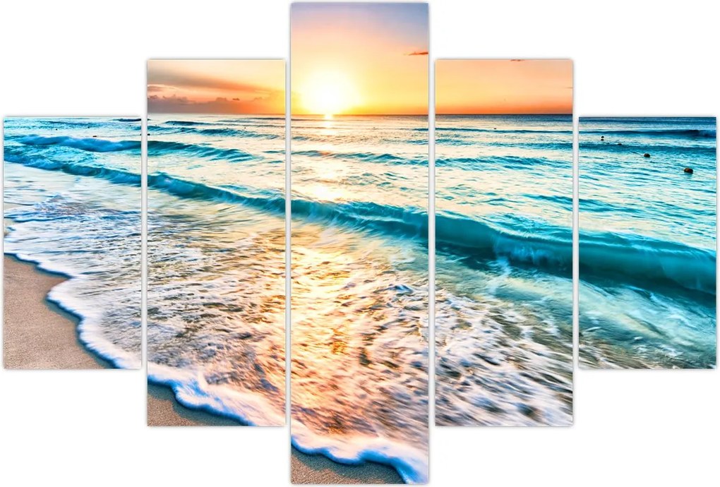 Tablou - Plaja de la mare (150x105 cm)