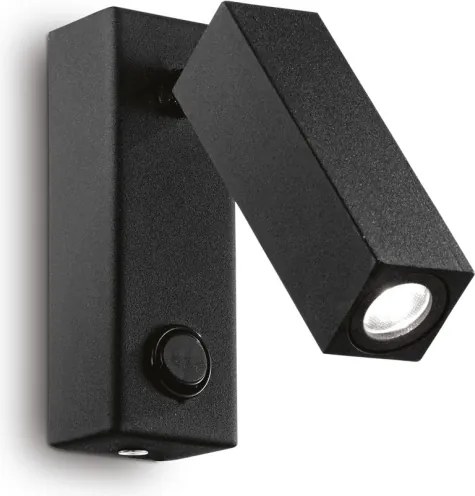 Ideal Lux PAGE - Spot LED de perete, 3W/230V, CRI 90, negru